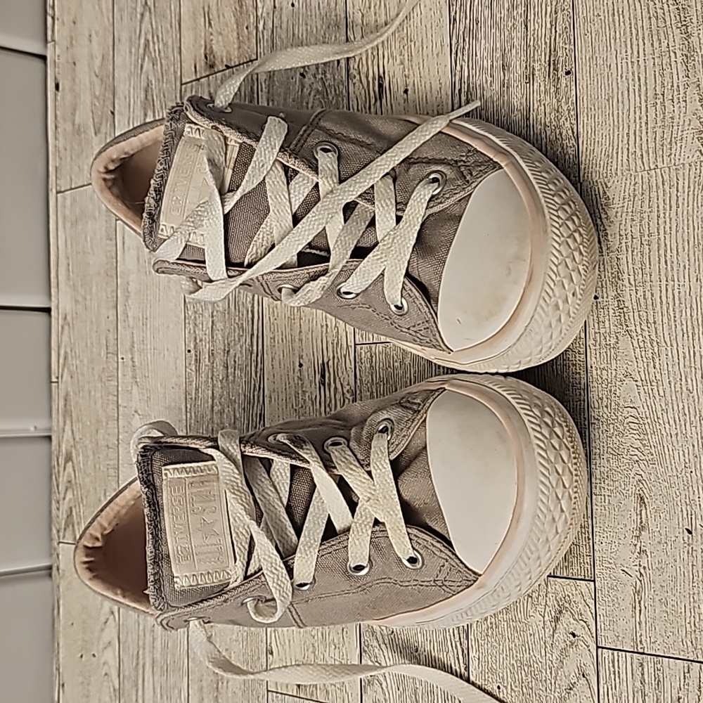 Converse grey and light pink size 3 juniors